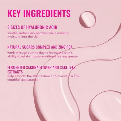 Good Molecules Sakura Hyaluronic Acid Boosting Essence – Ultra Hydrating Facial Moisturizer for Glowing, Tightened Skin