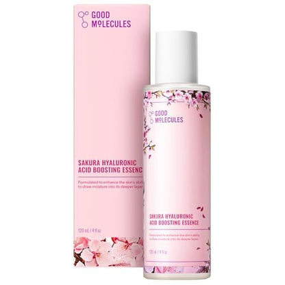 Good Molecules Sakura Hyaluronic Acid Boosting Essence – Ultra Hydrating Facial Moisturizer for Glowing, Tightened Skin