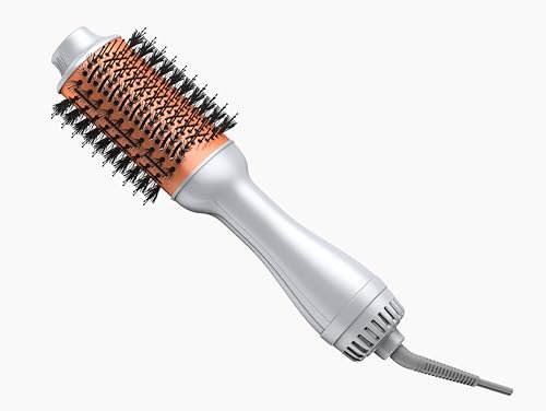 SHEGLAM Oval Hair Blow Dryer Brush - 4-in-1 Hot Air Styling Tool, 2.8-Inch Barrel, 3 Heat Settings, Tangle-Free Ionic Bristles for Frizz-Free Blowouts Avelisse