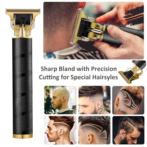 Keposon Cordless Hair Clipper & Beard Trimmer for Men – Rechargeable T-Blade Grooming Kit with Travel Pouch - görsel 10