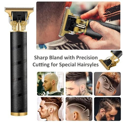 Keposon Cordless Hair Clipper & Beard Trimmer for Men – Rechargeable T-Blade Grooming Kit with Travel Pouch
