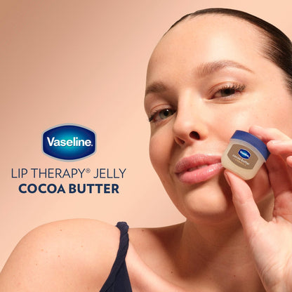 Vaseline Lip Balm Mini 2 ct Cocoa Butter – Hydrating Lip Balm for Dry Cracked Lips (0.5 oz)
