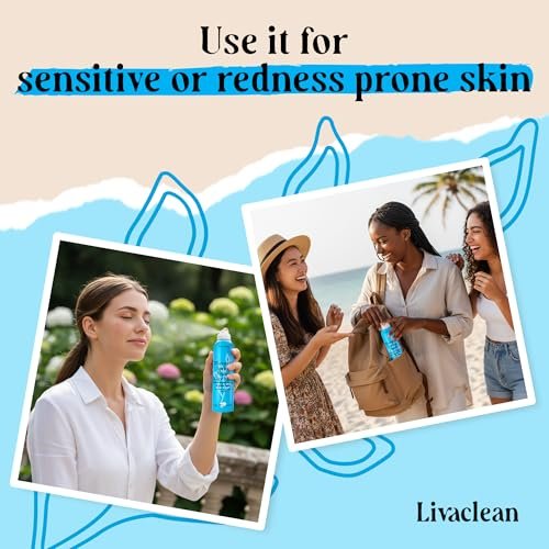 LivaClean Thermal Spring Water Face Spray Mist with Hyaluronic Acid & Aloe Vera – Hydrating, Soothing, Mineral-Rich Face Mist (300ml + 50ml) Avelisse