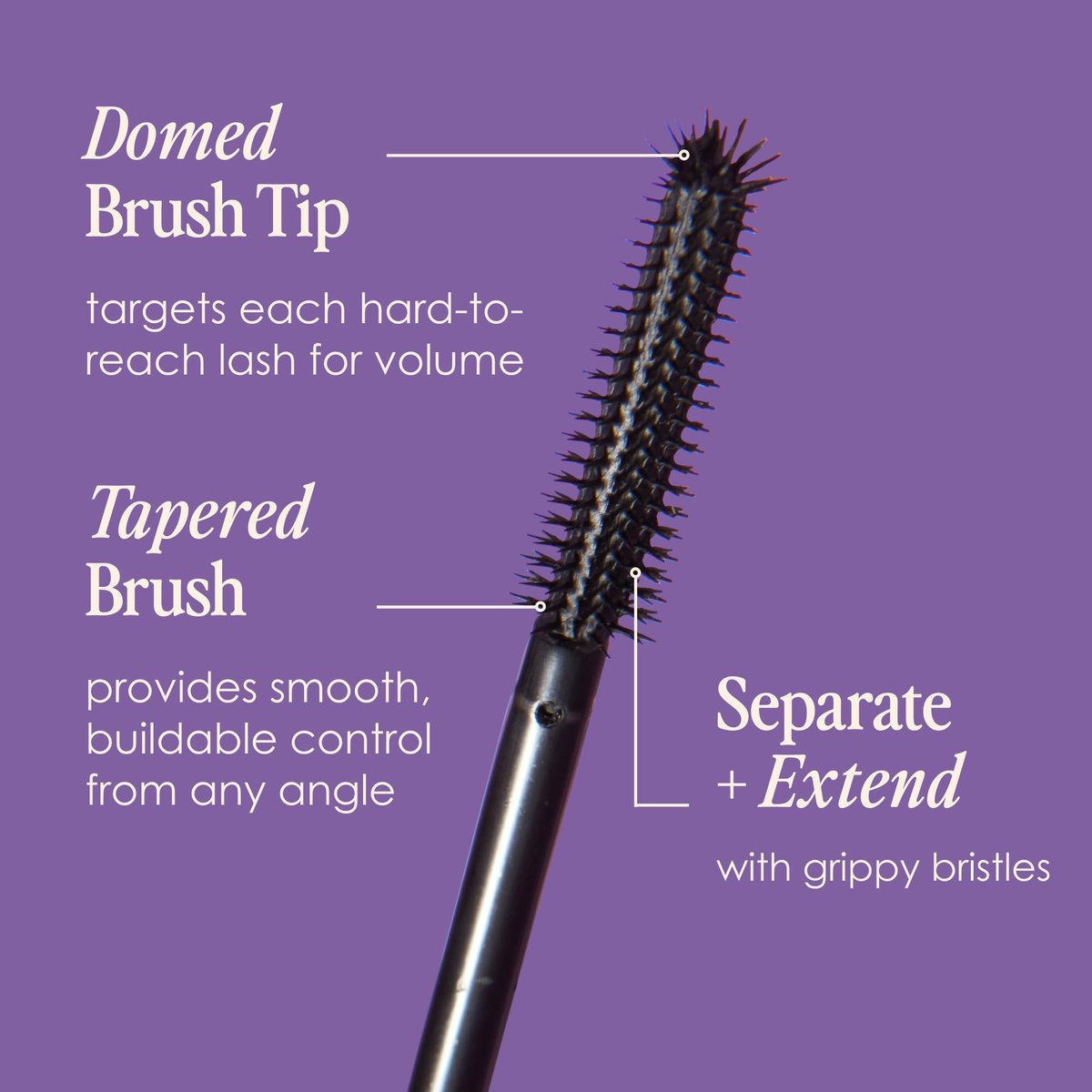 Grande Cosmetics GrandeWRAP Tubing Mascara – Buildable Volume & Length, Anti-Smudge, Flake-Free, All-Day Wear, ProVitamin B5 Infused – Black, 0.27 Fl Oz Avelisse