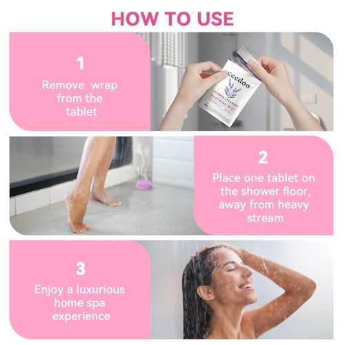 Ceedoo Shower Steamers Aromatherapy 6 Pack - Natural Essential Oil Shower Bombs for Stress Relief & Relaxation - Mother's Day & Birthday Gifts for Women, Teens & Adults - görsel 10