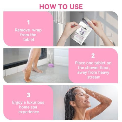 Ceedoo Shower Steamers Aromatherapy 6 Pack - Natural Essential Oil Shower Bombs for Stress Relief & Relaxation - Mother's Day & Birthday Gifts for Women, Teens & Adults