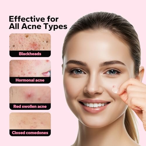 CharmCherry Pimple Patches for Face (18 Count) - Microdart Acne Patches with Salicylic Acid, Hydrocolloid Blemish Spot Treatment for Early Stage Deep Pimples, Zits, Breakouts & Cystic Acne - görsel 6