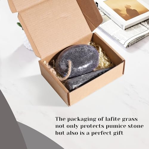 VALENTISE Pumice Stone Set - 2 Pack Natural Volcanic Foot Scrubbers for Dead Skin & Calluses, Pedicure Exfoliation Tools for Feet and Hands Avelisse
