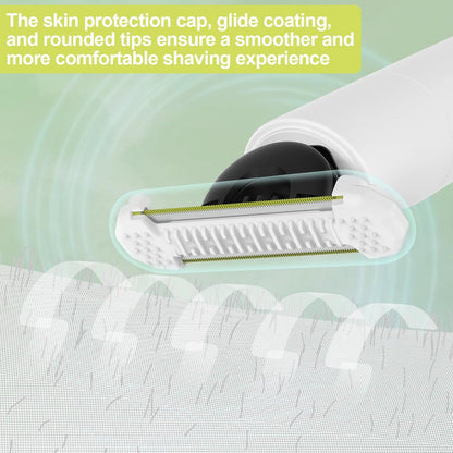 Skin Protect Replacement Guards for Philips Norelco OneBlade, 3 Pack Unisex Intimate Pubic & Personal Body Groomer & Trimmer Guards with Extra Skin Protection (BLADE NOT INCLUDED)