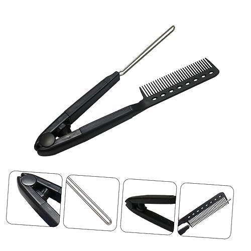 SAFIGLE V-Shaped Hair Straightening Comb – Compact Hairstyling Tool for Straightening & Split Ends Control (Black) - görsel 16