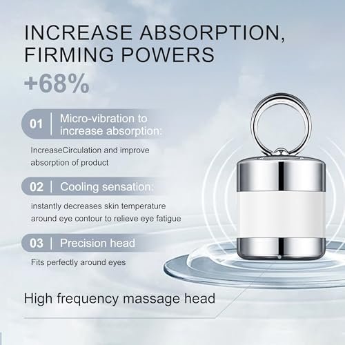 Ycz Electric Massage Eye Cream – 2-In-1 Firming Eye Moisturizer for Dark Circles & Fine Lines, Deep Hydration, Lightweight Daily Use, 1.76 Fl Oz Avelisse