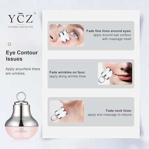 Ycz Electric Massage Eye Cream – 2-In-1 Firming Eye Moisturizer for Dark Circles & Fine Lines, Deep Hydration, Lightweight Daily Use, 1.76 Fl Oz Avelisse