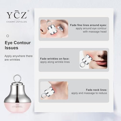 Ycz Electric Massage Eye Cream – 2-In-1 Firming Eye Moisturizer for Dark Circles & Fine Lines, Deep Hydration, Lightweight Daily Use, 1.76 Fl Oz Avelisse