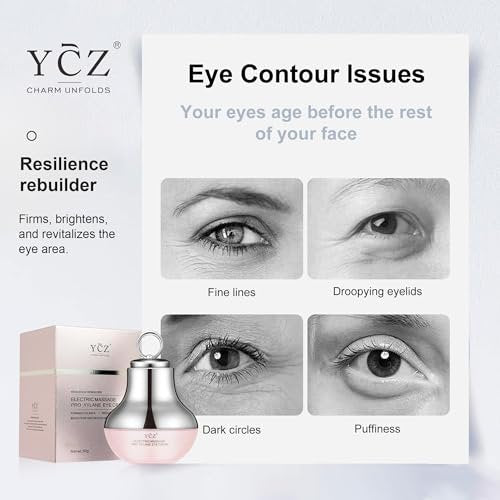 Ycz Electric Massage Eye Cream – 2-In-1 Firming Eye Moisturizer for Dark Circles & Fine Lines, Deep Hydration, Lightweight Daily Use, 1.76 Fl Oz Avelisse