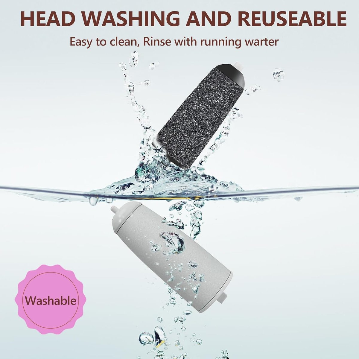 9-Pack Pedicure Replacement Heads for Electric Foot Callus Remover – Extra Coarse & Regular Coarse Roller Refills Compatible with ZABOUL/haootadiy - görsel 9