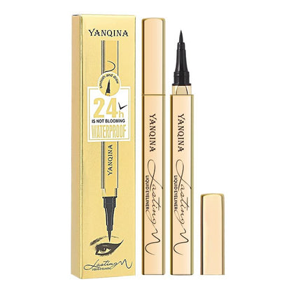 YANQINA Waterproof Liquid Eyeliner - Smudge-Proof, Long-Lasting Black Eyeliner Pencil for Women, Smooth & Quick-Drying Avelisse