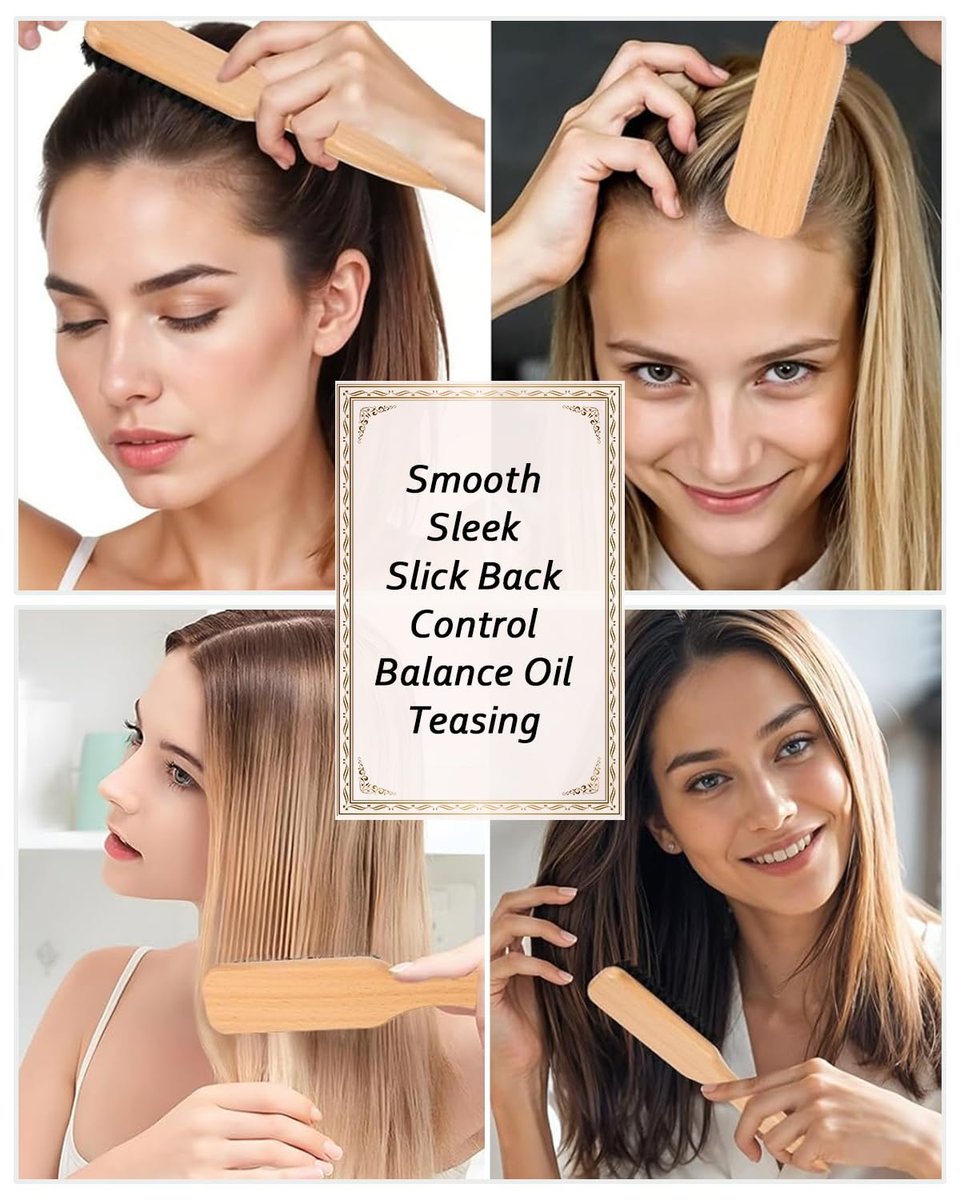 Hair Wax Stick & Natural Boar Bristle Brush Set for Women & Kids – 24H Strong Hold Flyaway Control, Smooths Baby Hairs & Frizz, No Greasy Residue - görsel 17
