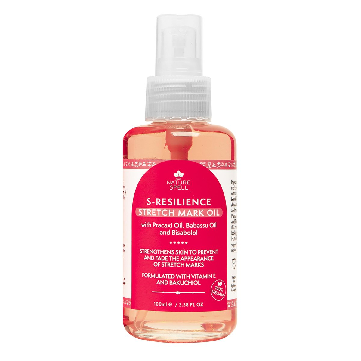 Nature Spell Stretch Mark Oil for Women - Vegan Body Oil for Stretch Marks, Scars & Uneven Skin Tone, 3.38 Fl Oz Avelisse