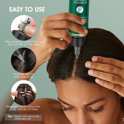 VOERUY Rosemary Refreshing Scalp Treatment with Tea Tree - Clarifying Build Up & Purifying Leave-In Scalp Detox for Dry Itchy Scalp - Vegan & Cruelty-Free, 120ML Avelisse