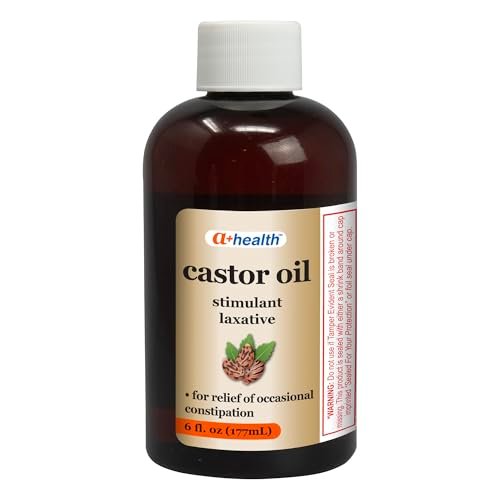 A+Health Castor Oil - 100% Pure, Hexane Free, 6 Fl Oz - Laxative for Constipation & Moisturizing Skin and Hair Treatment - görsel 2