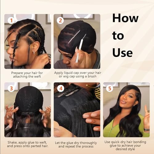 House West Hair Glue for Quick Weave 1oz - Professional Strong Hold, Waterproof & Non-Damaging Bonding Adhesive - görsel 11