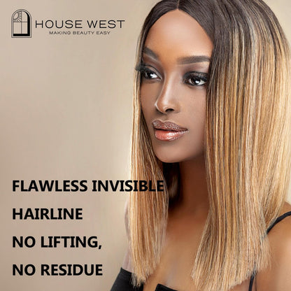 House West Hair Glue for Quick Weave 4oz – Professional Strong Hold & Waterproof Bonding Adhesive for Wigs and Hair Extensions (Black, 118ml)