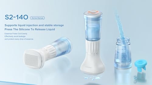 Adjustable Microneedling Derma Stamp with Serum Applicator – Blue Avelisse