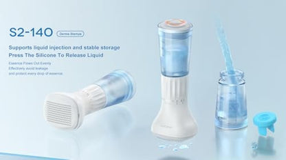 Adjustable Microneedling Derma Stamp with Serum Applicator – Blue Avelisse