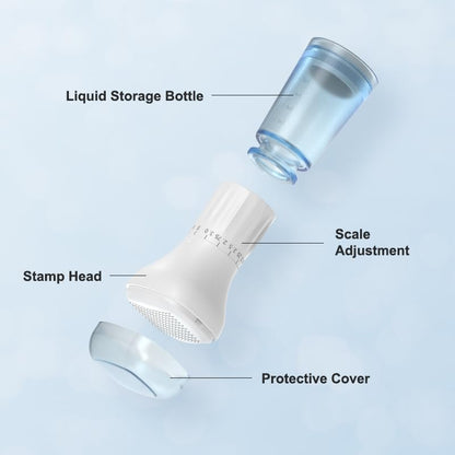 Adjustable Microneedling Derma Stamp with Serum Applicator – Blue Avelisse
