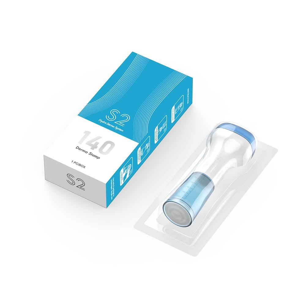 Adjustable Microneedling Derma Stamp with Serum Applicator – Blue Avelisse