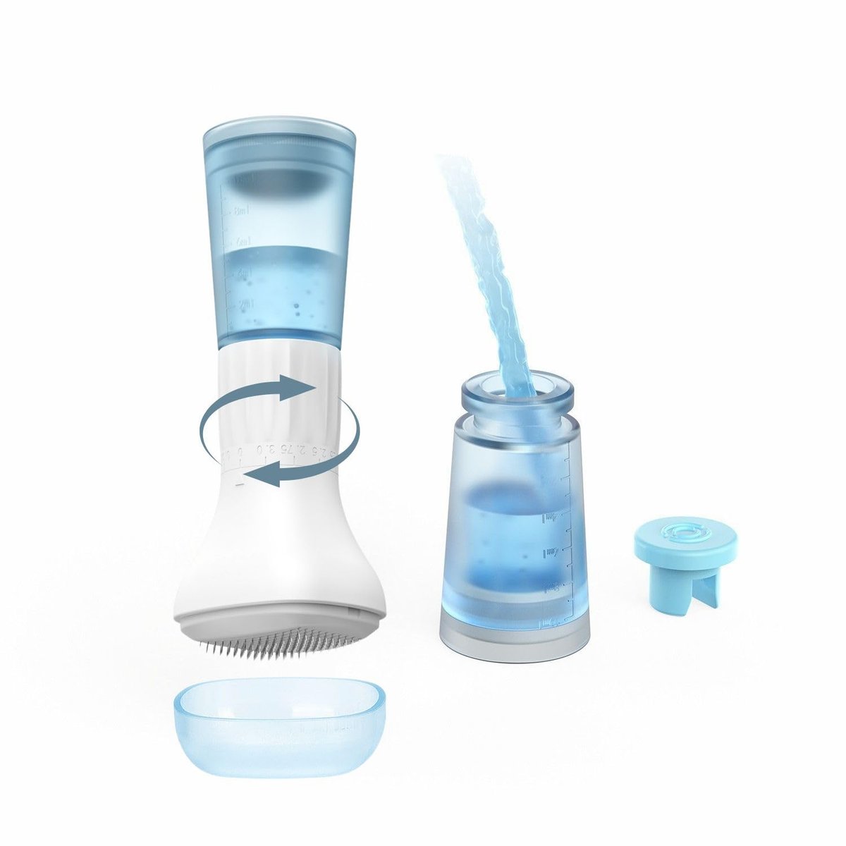 Adjustable Microneedling Derma Stamp with Serum Applicator – Blue Avelisse