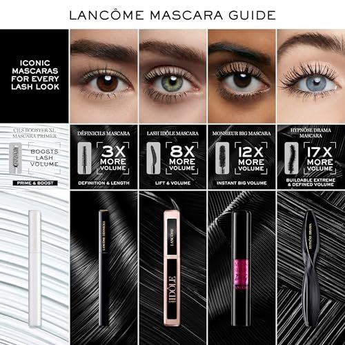 Lancôme Hypnôse Drama Extreme Volumizing Waterproof Mascara - Ultra Black - Up to 17x More Volume & 48 HR Wear Avelisse