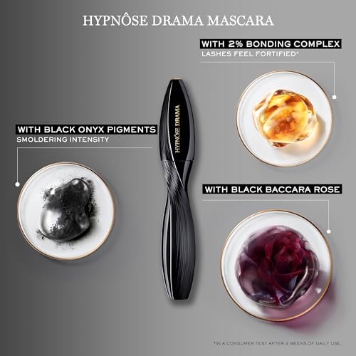 Lancôme Hypnôse Drama Extreme Volumizing Waterproof Mascara - Ultra Black - Up to 17x More Volume & 48 HR Wear Avelisse