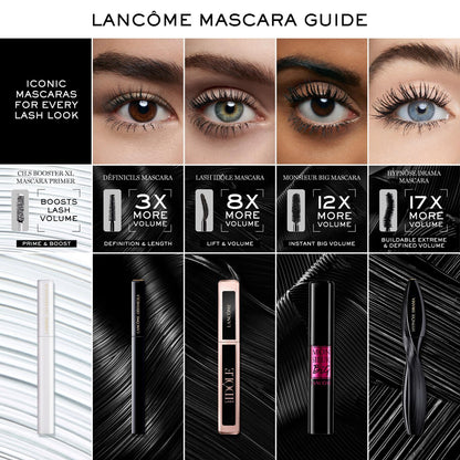 Lancôme Hypnôse Drama Extreme Volumizing Waterproof Mascara - Ultra Black - Up to 17x More Volume & 48 HR Wear Avelisse