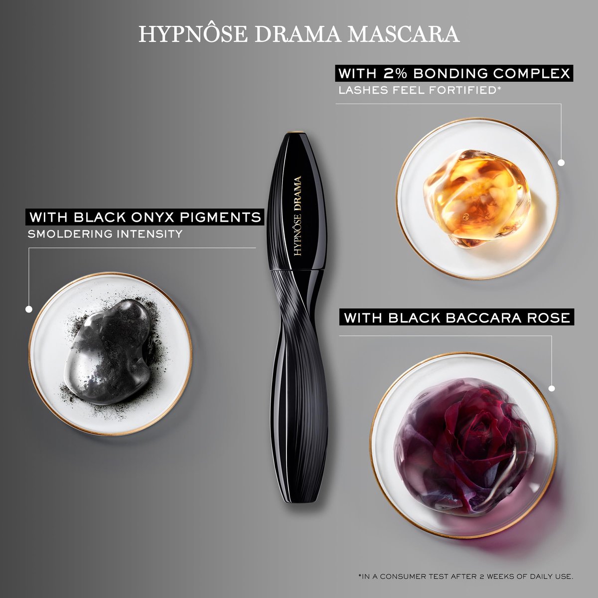 Lancôme Hypnôse Drama Extreme Volumizing Waterproof Mascara - Ultra Black - Up to 17x More Volume & 48 HR Wear Avelisse