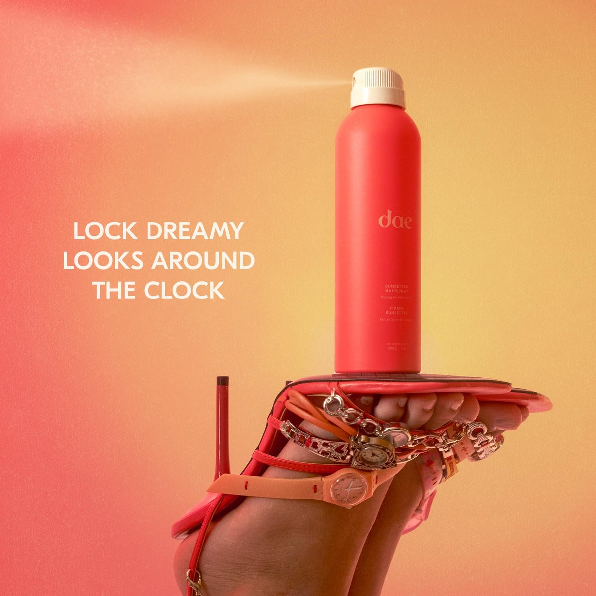 DAE Sunsetter Strong Hold Flexible Hairspray – Citrus Scent, 7 Oz. Avelisse