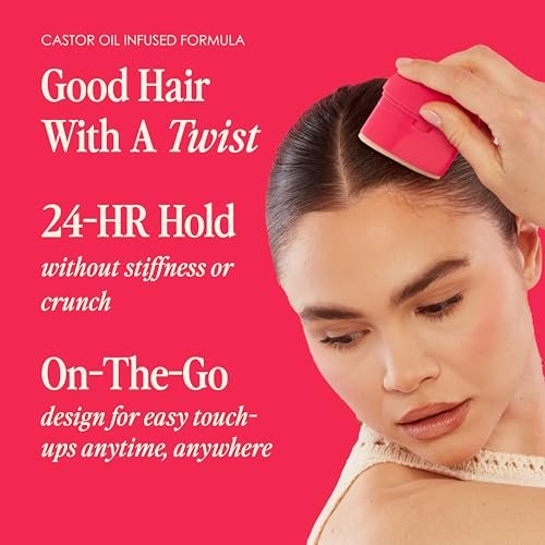 Grande Cosmetics GrandeHAIR Slick Back Taming Stick with Castor Oil - Smooth, Sleek, Frizz-Free Styles (0.77 oz) Avelisse