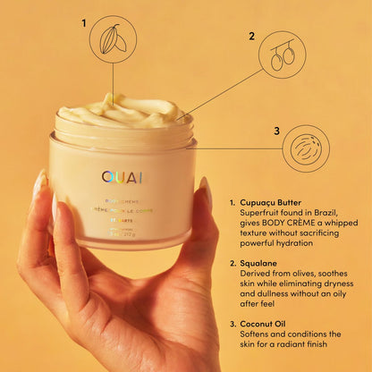 OUAI St. Barts Hair & Body Gift Set – Tropical-Scented Hydrating Body Cream & Deluxe Hair and Body Mist for Women and Men (2 Count) Avelisse