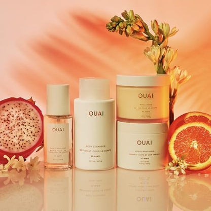 OUAI St. Barts Hair & Body Gift Set – Tropical-Scented Hydrating Body Cream & Deluxe Hair and Body Mist for Women and Men (2 Count) Avelisse