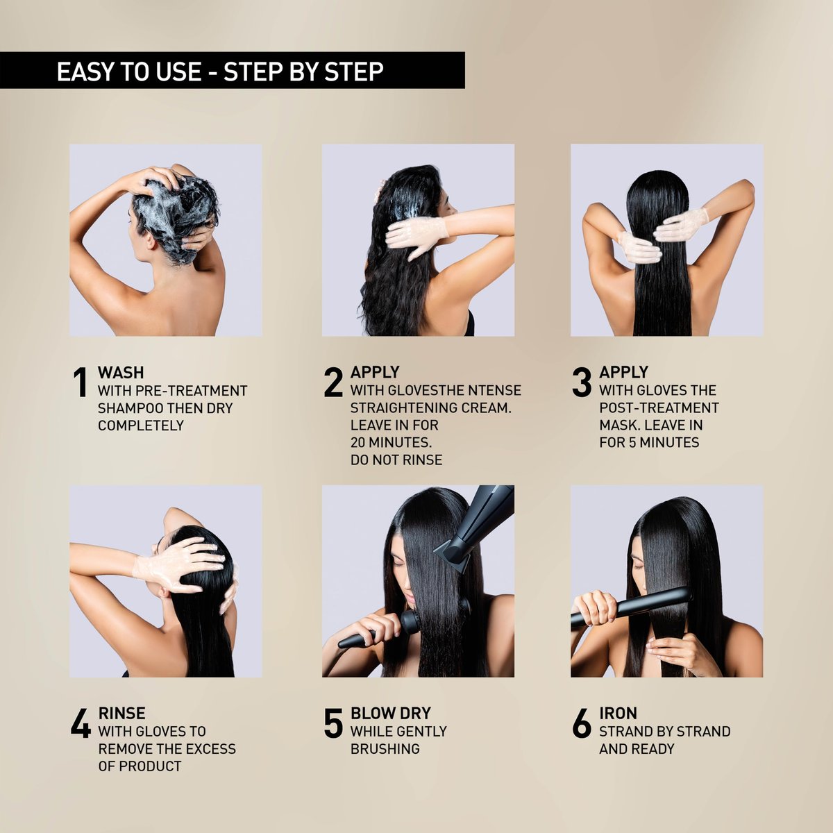 Il Salone Milano At Home Keratin Hair Treatment with Lamination Effect - Smoothing & Straightening Kit for All Hair Types Avelisse