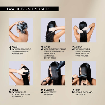 Il Salone Milano At Home Keratin Hair Treatment with Lamination Effect - Smoothing & Straightening Kit for All Hair Types Avelisse