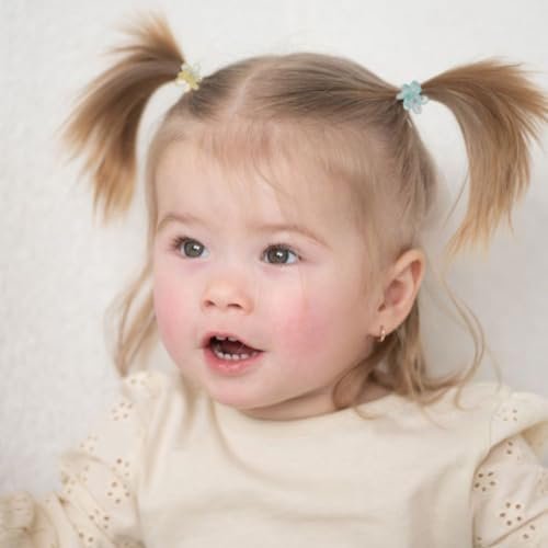 100Pcs Mini Flower Hair Clips for Women & Girls – Colorful Small Claw Clips with Strong Grip, Glitter Baby Hair Clip for Fine Hair, Toddler Hair Accessories - görsel 8