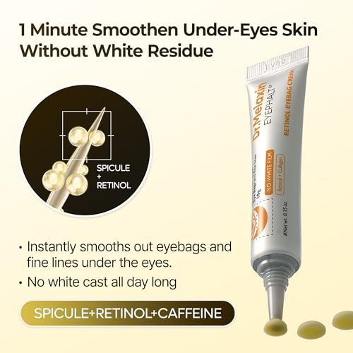 Dr.Melaxin Retinol Eyebag Cream – Puffiness, Dark Circles & Fine Lines Treatment with EGF, Niacinamide & Ceramide, 0.35 Fl Oz Avelisse