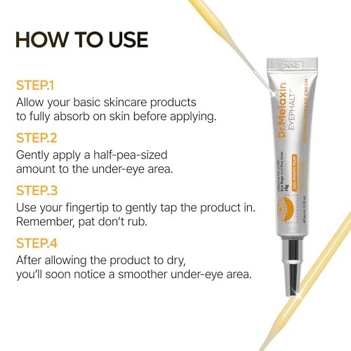 Dr.Melaxin Retinol Eyebag Cream – Puffiness, Dark Circles & Fine Lines Treatment with EGF, Niacinamide & Ceramide, 0.35 Fl Oz Avelisse