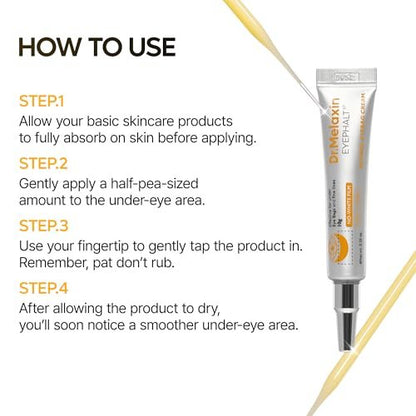 Dr.Melaxin Retinol Eyebag Cream – Puffiness, Dark Circles & Fine Lines Treatment with EGF, Niacinamide & Ceramide, 0.35 Fl Oz Avelisse