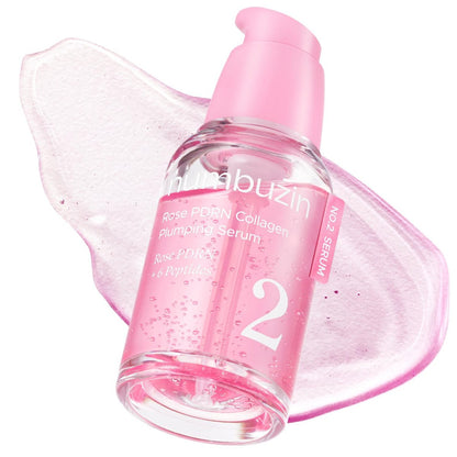 numbuzin No.2 Rose PDRN Collagen Plumping Serum - Hydrating & Firming Serum with Peptides for Plump, Glowing Skin - Korean Skincare, 1.01 fl oz (30ml) Avelisse