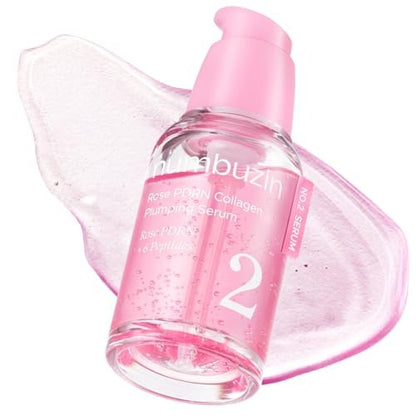 numbuzin No.2 Rose PDRN Collagen Plumping Serum - Hydrating & Firming Serum with Peptides for Plump, Glowing Skin - Korean Skincare, 1.01 fl oz (30ml) Avelisse