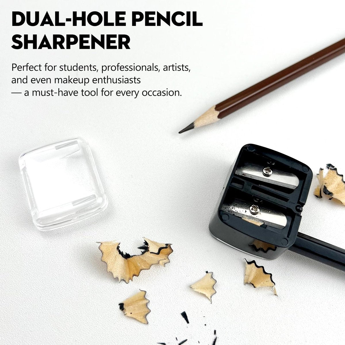 5 PCS Cosmetic Pencil Sharpeners – Dual Hole Lip, Eyeliner & Brow Pencil Sharpener, Compact Portable Multi-Color Set - görsel 3