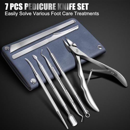 Professional 7-Piece Ingrown Toenail Treatment Set – Stainless Steel Removal Kit for Thick & Ingrown Nails Avelisse