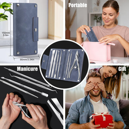 Professional 7-Piece Ingrown Toenail Treatment Set – Stainless Steel Removal Kit for Thick & Ingrown Nails Avelisse